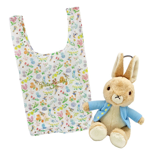 ピーターラビット(TM) ぬいぐるみエコバッグ フラワー