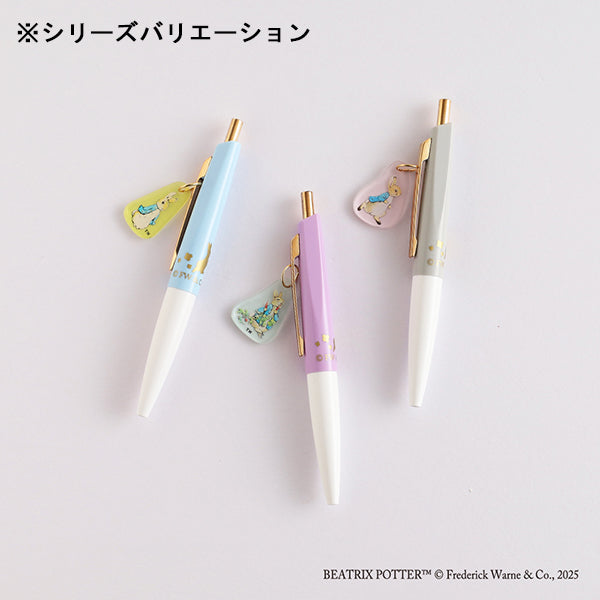 チャーム付きミニボールペン(グレー)
