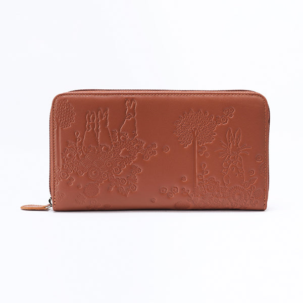 スマホが入る本牛革多機能財布(キャメル)