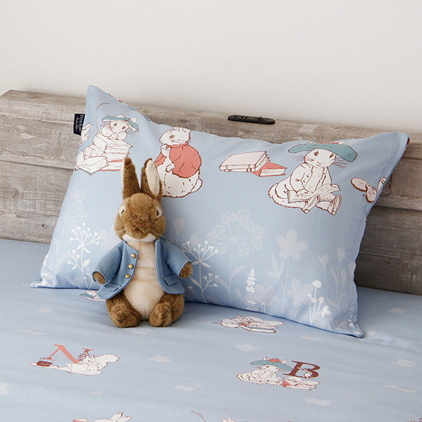 ピロケース (リトルブック/ サックス)