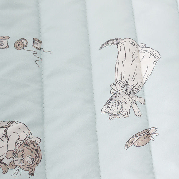 敷パッドS 洗いざらし(ミャオマーチ/サックス)