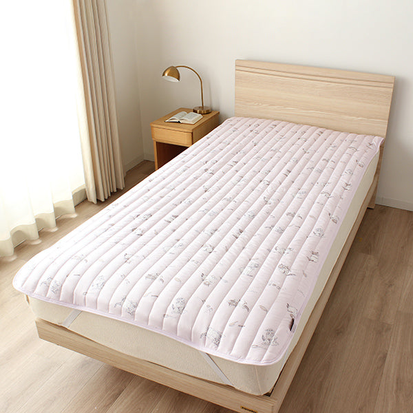 敷パッドS 洗いざらし(ミャオマーチ/パープル)