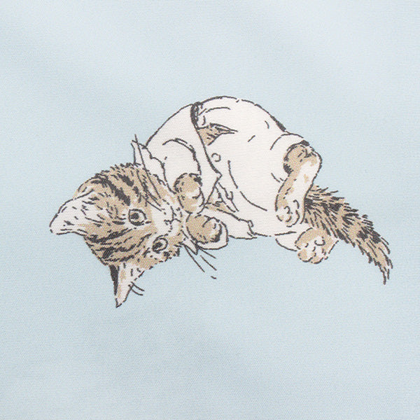 【WEB別注】巾着付き 2点セット洗いざらし(ミャオマーチ/サックス)