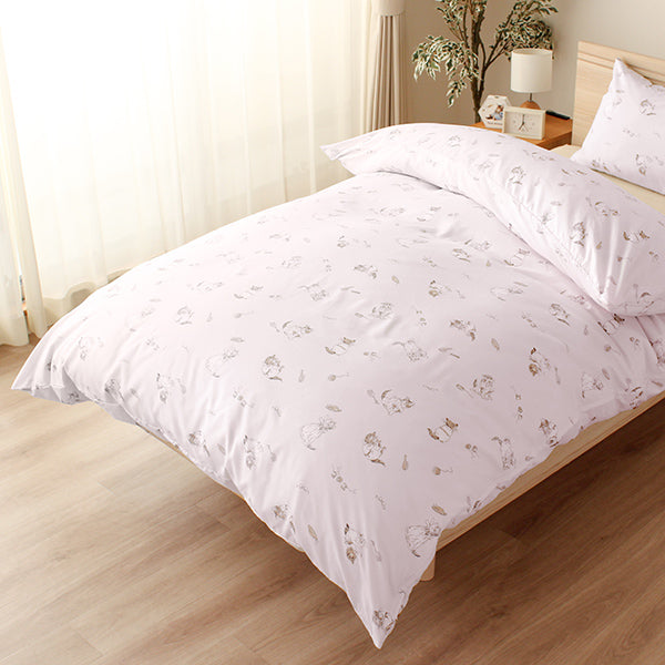 【WEB別注】巾着付き 2点セット洗いざらし(ミャオマーチ/パープル)