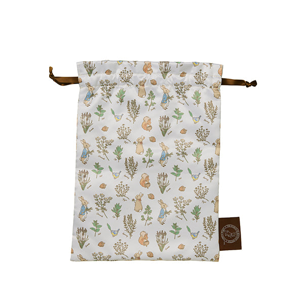 【WEBオリジナル】シルキー巾着S(Herb Garden)