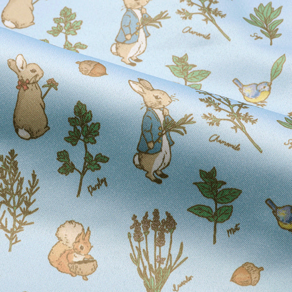 【WEBオリジナル】シルキー巾着M(Herb Garden)