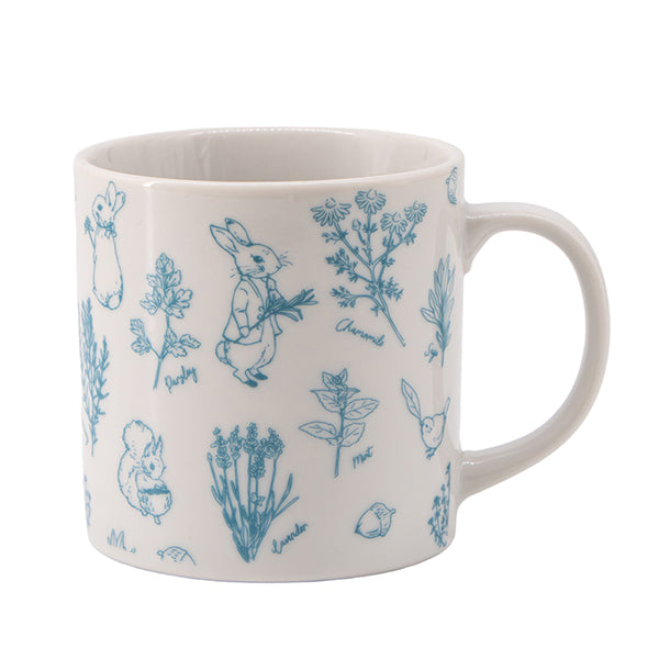 【WEB限定】美濃焼マグカップ(Herb Gardenブルー)