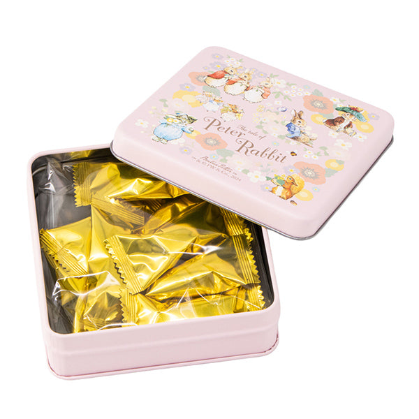 ピーターラビット(TM)スイーツ缶/ピンク (クランチチョコミルク入)