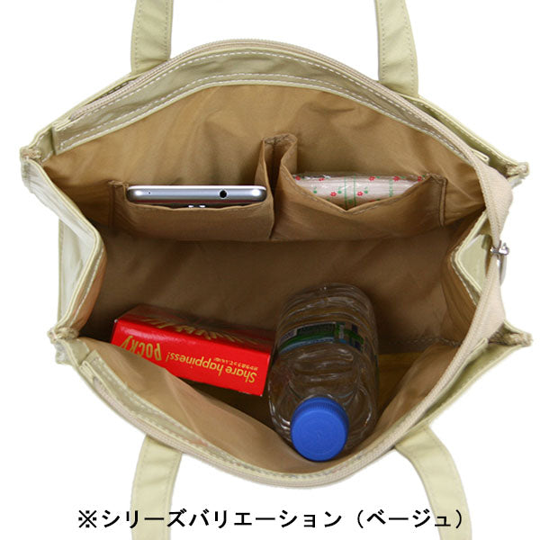 エナメルトートバッグ M (ブラック)