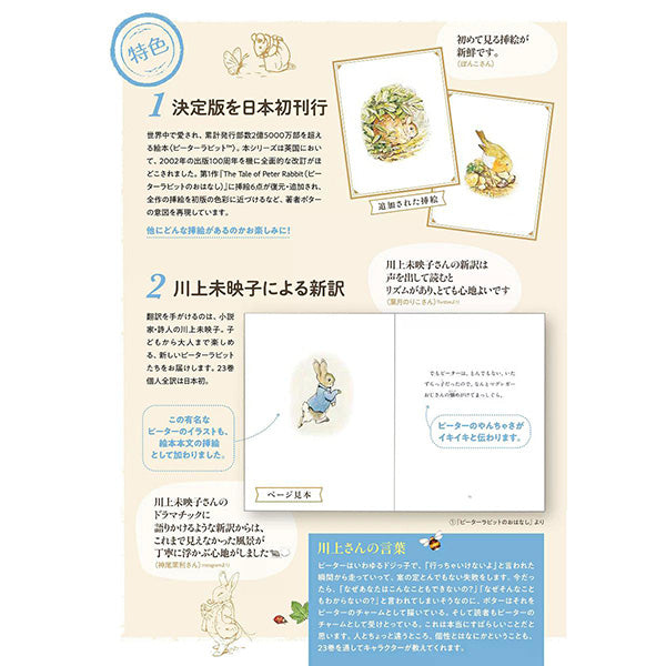 絵本ピーターラビット 全巻収納BOX付きセット(全23巻セット)