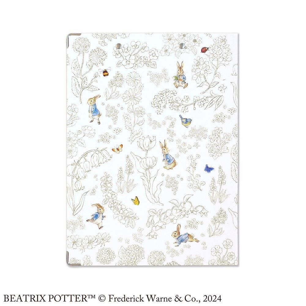 クリップボード (Simple Flower ホワイト/ベージュ)