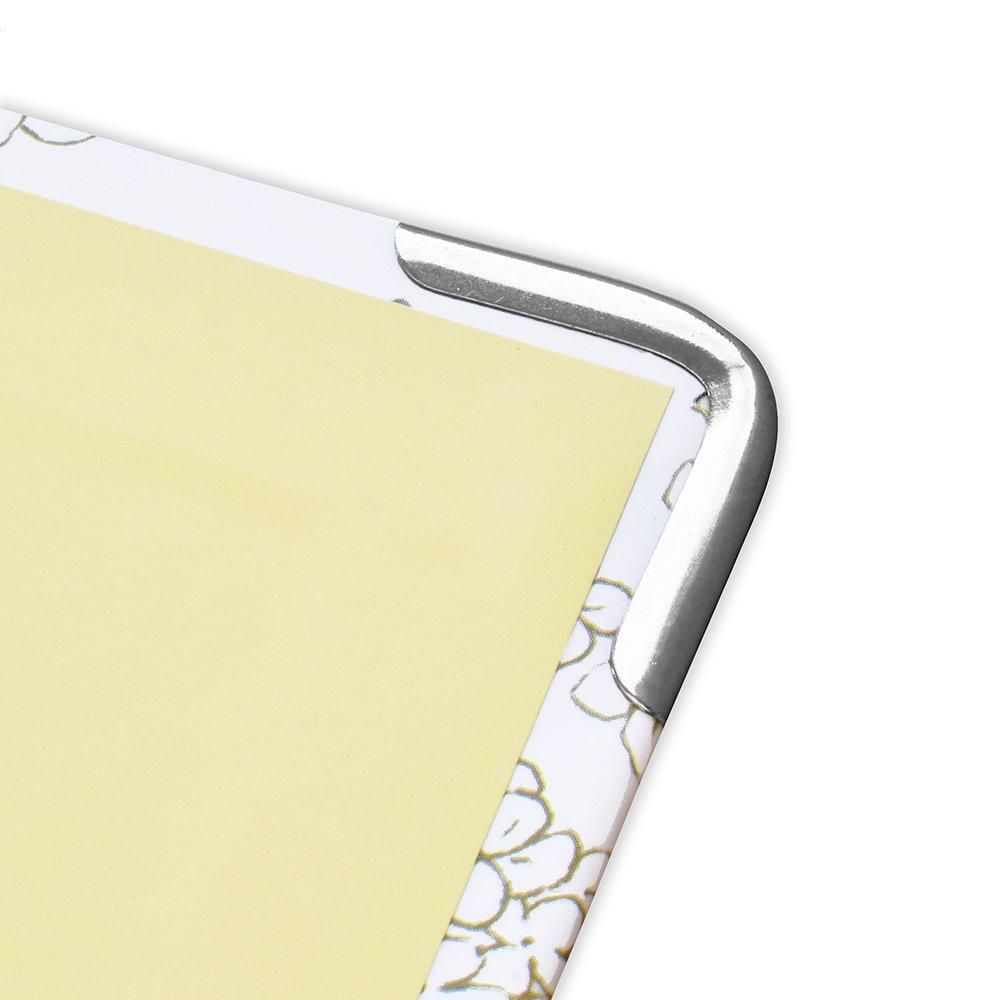 クリップボード (Simple Flower ホワイト/ベージュ)