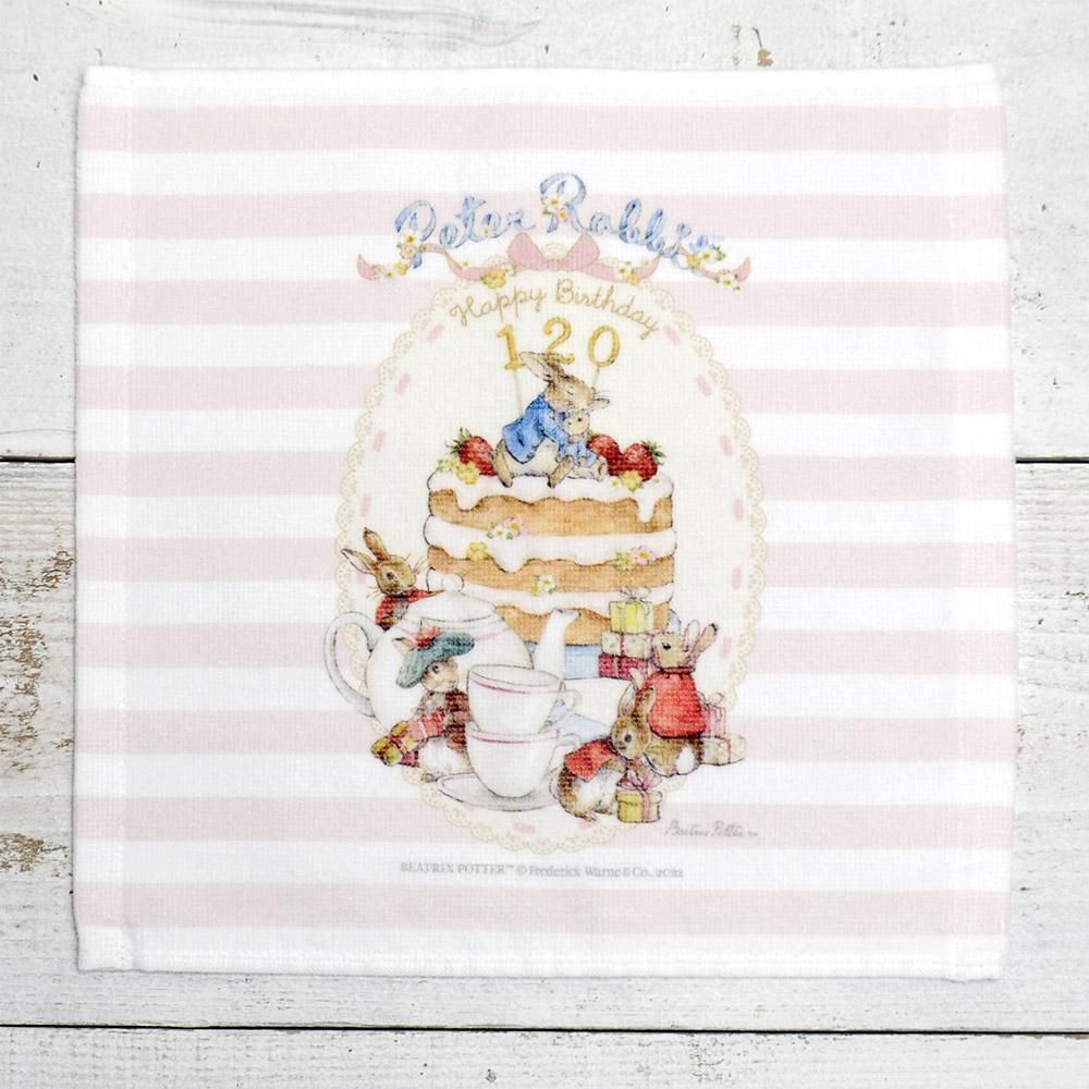 タオルハンカチ(120th/ピンク)