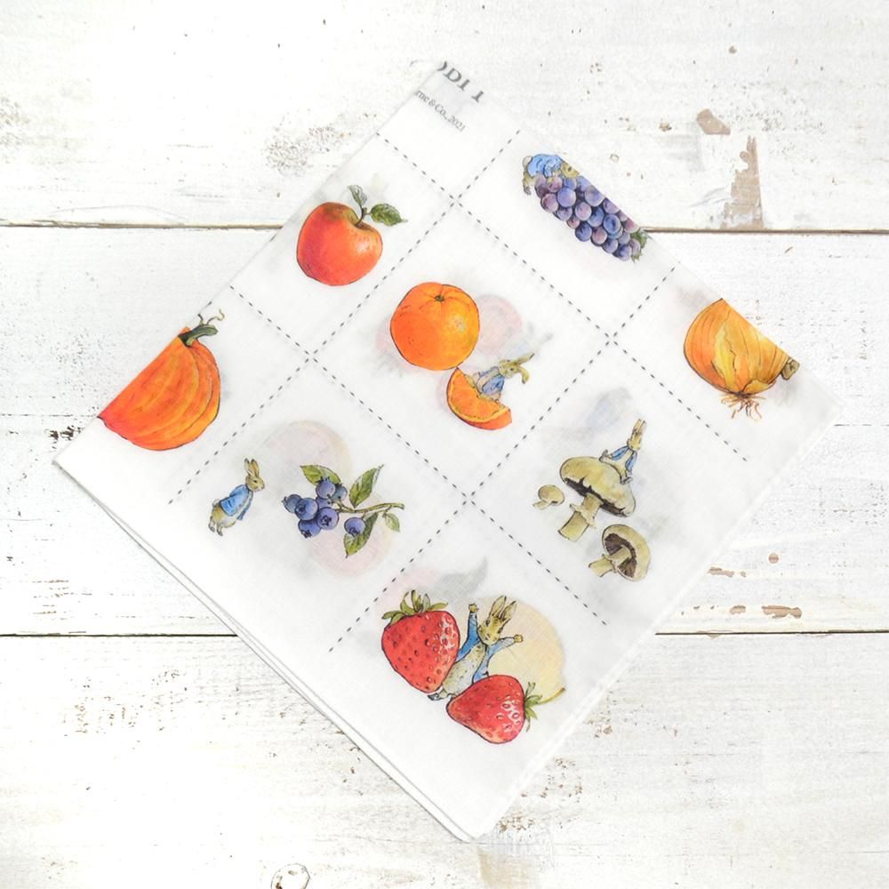 【WEBオリジナル】ハンカチ(フルーツ&ベジタブル)