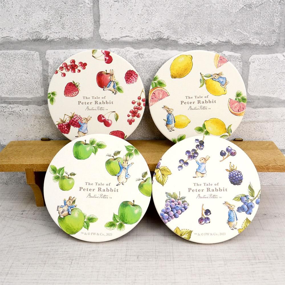 吸水コースター(フルーツ/イエロー)