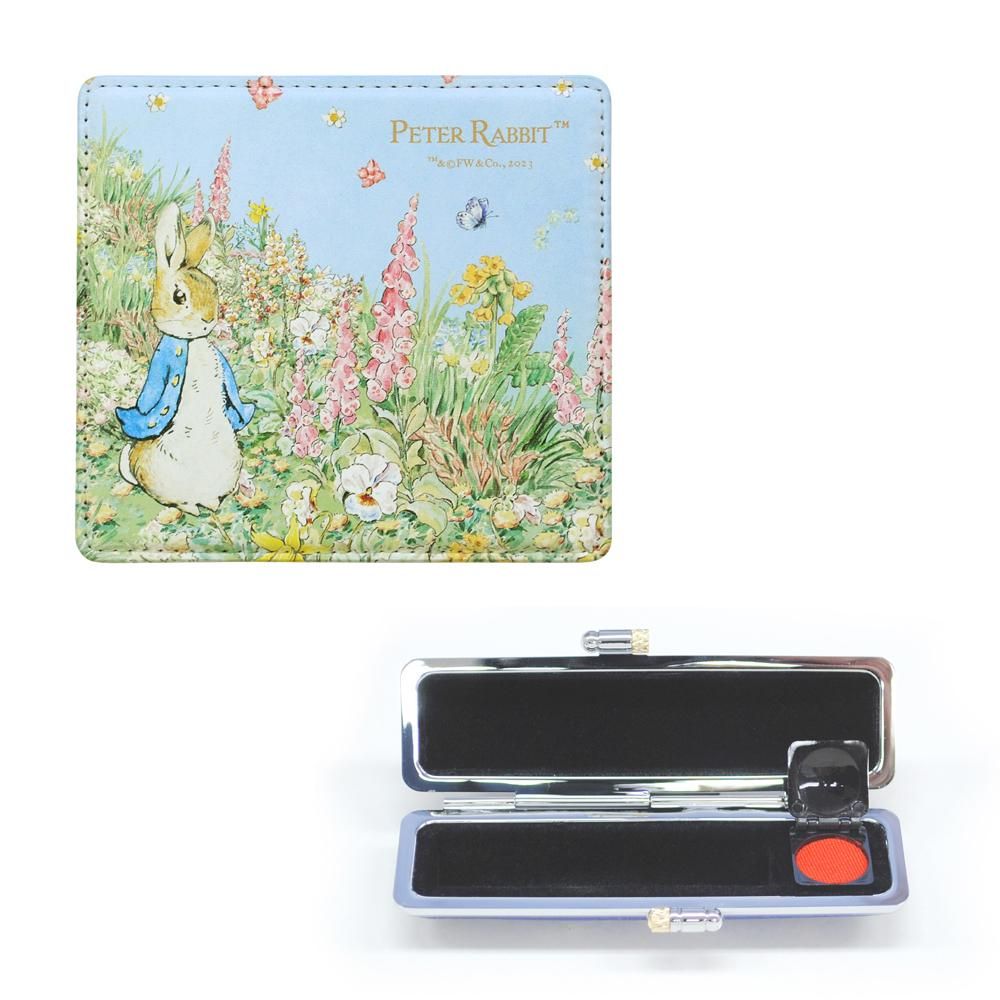 印鑑ケースと捺印マットセット (ピーターラビット(TM))