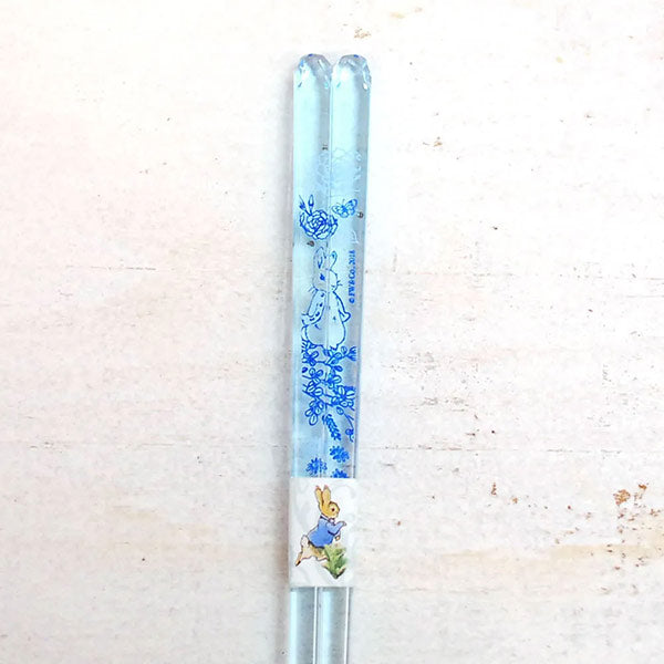 クリア箸（食洗 ジャポニズム 青）