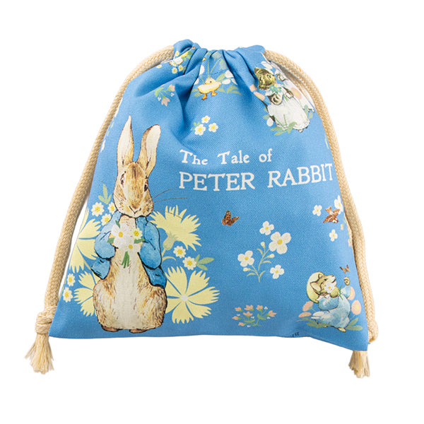 巾着(ピーター フラワーブルー)