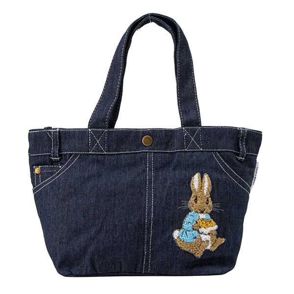 ピーターラビット さがら刺繍ジーンズミニトート
