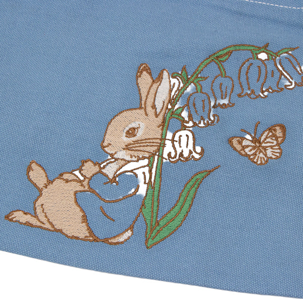ピーターラビット 刺繍ミニトートバッグ (シンプルフラワー)