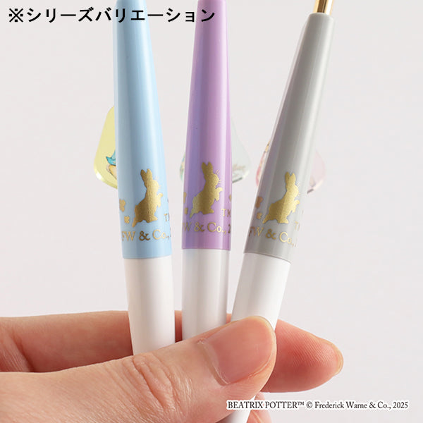 チャーム付きミニボールペン（パープル）