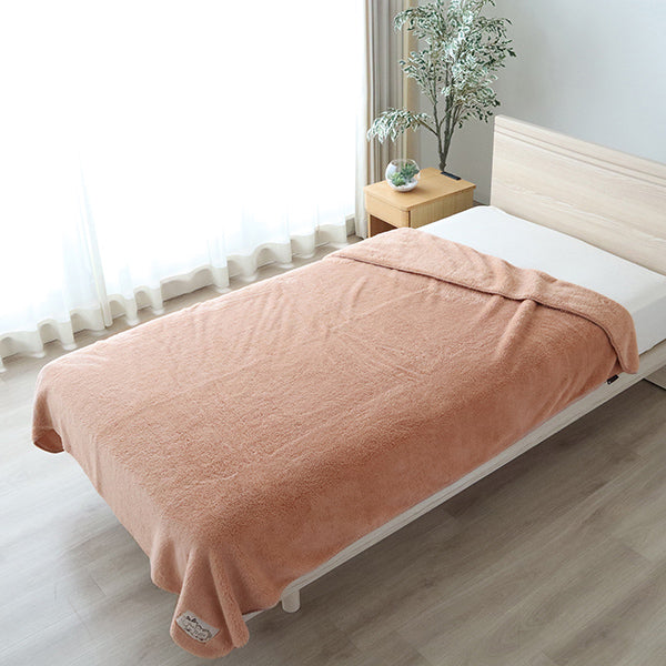 毛布　モカラビット (ブラウン)