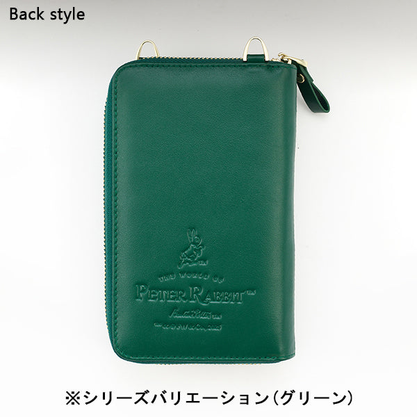 お財布機能付きスマホショルダー（ブルーグレー）