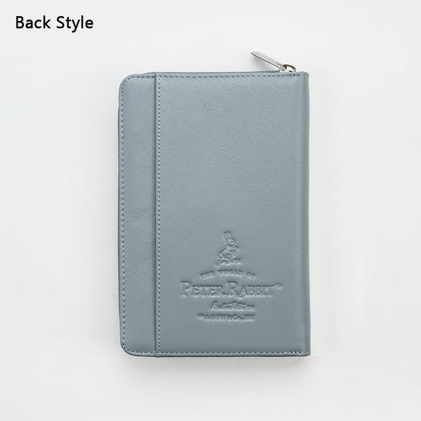 本革お薬手帳カバー（ブルーグレー）