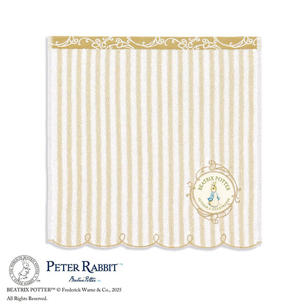 アンティーク タオルハンカチ ベージュ