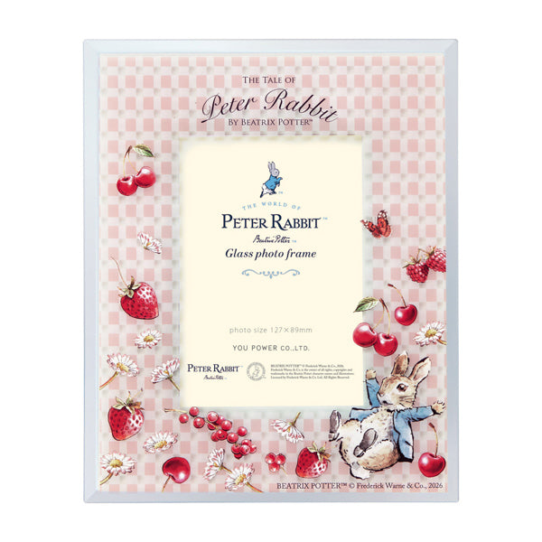 ガラスフォトフレーム ピーター (レッド)