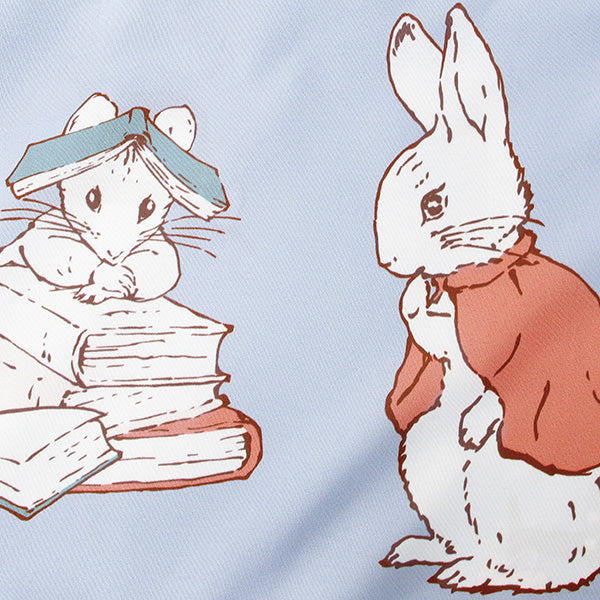 掛ふとんカバー シングルロング（リトルブック/ サックス）