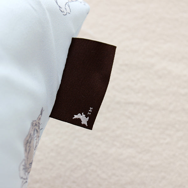 【WEB別注】巾着付き 2点セット洗いざらし(ミャオマーチ/サックス）