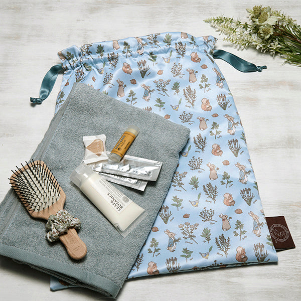 【WEBオリジナル】シルキー巾着M（Herb Garden）