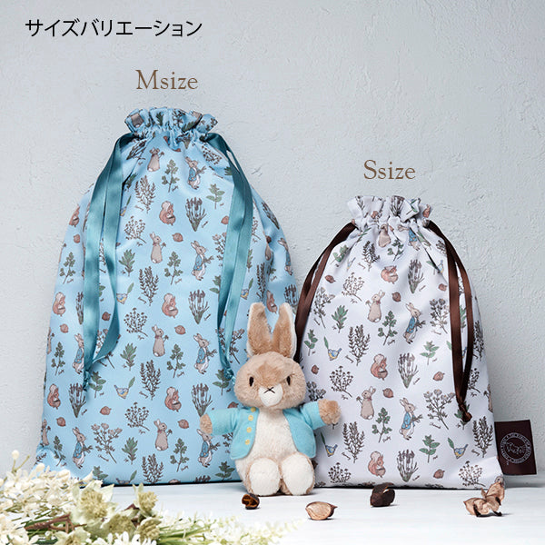 【WEBオリジナル】シルキー巾着M（Herb Garden）