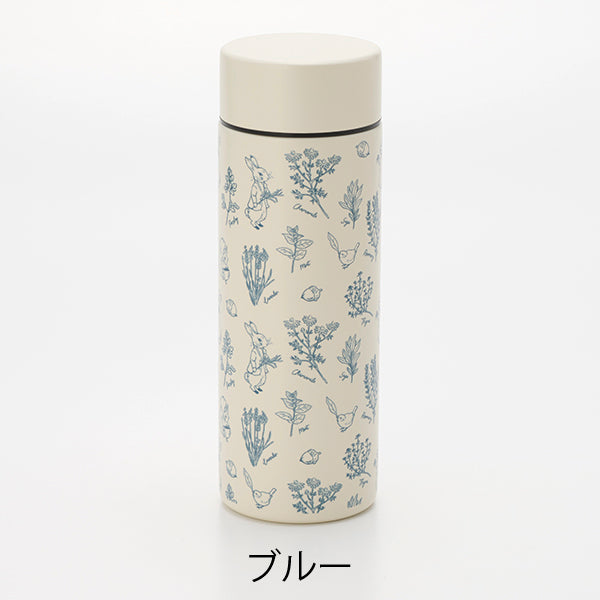 追加参照画像☘アンティーク 手描き山野草 ペールピンク 化粧水・オイル陶器ボトル WEBオリジナル】ステンレス魔法瓶300ml（Herb Garden）