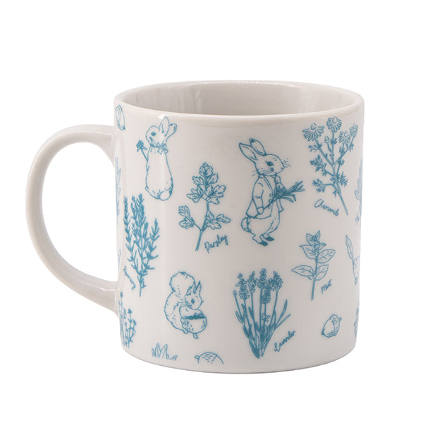 【WEB限定】美濃焼マグカップ（Herb Gardenブルー）