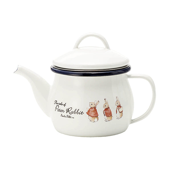 ホーローティーポット(茶こし付)