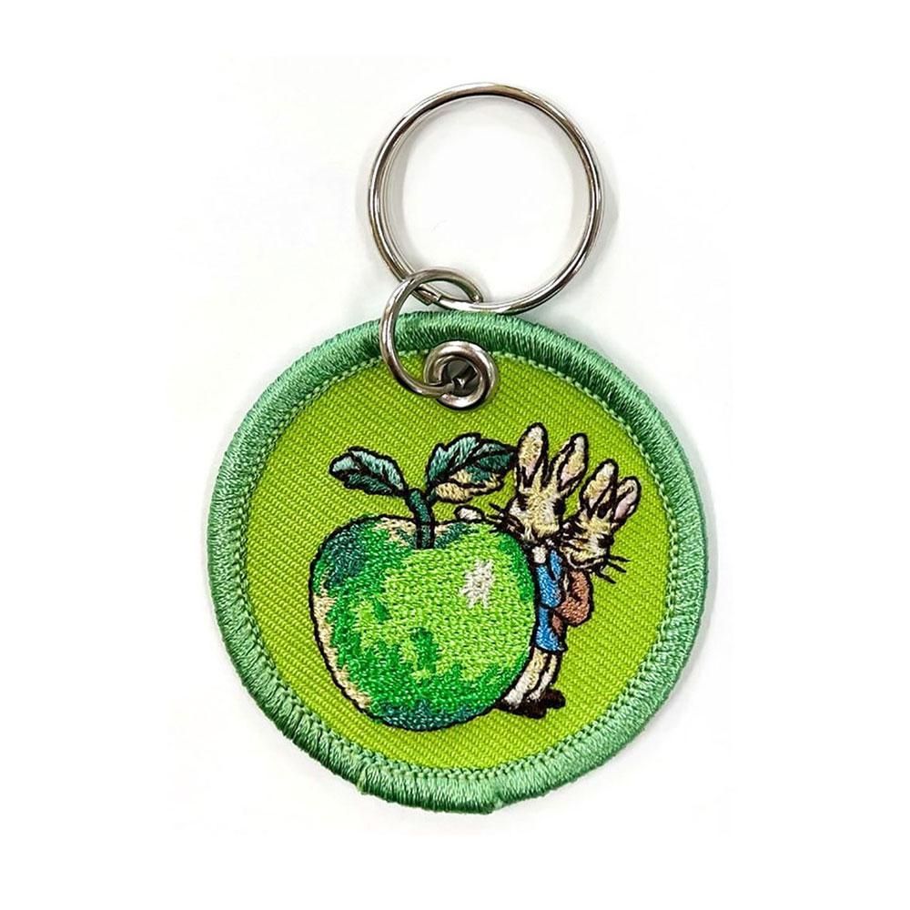 刺繍キーホルダー (アップル)