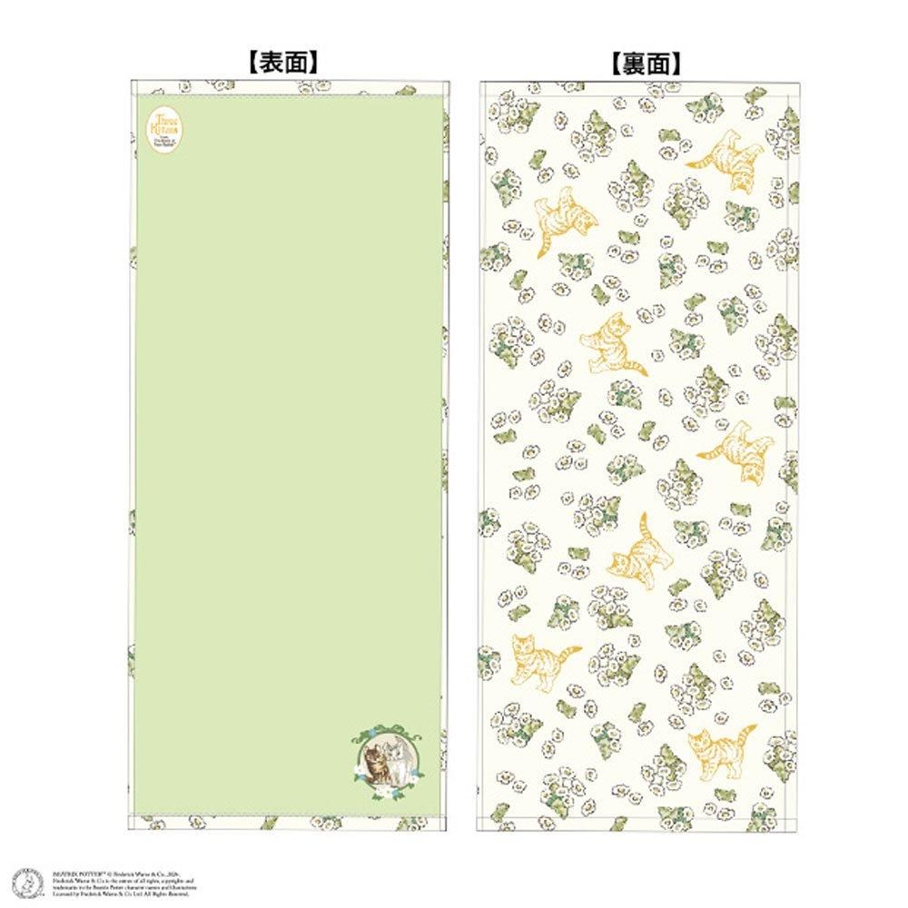 フェイスタオル （シンプルフラワー/グリーン）