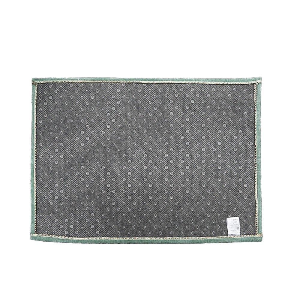 インテリアマット 50×80cm （シャビーシック/ グリーン)